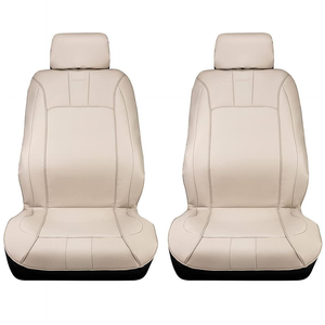 Pilot Automotive Tusk Seat Cover Pair with Microban, Beige (MIC-051)