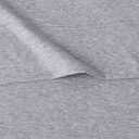 Amazon Basics 4 Piece Bed Sheet Set, 100% Cotton Jersey, Includes Super Soft, Flat and Fitted Sheets, Pillowcase, Queen, Light Gray, Solid