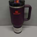 STANLEY Quencher H2.0 Tumbler with Handle and Straw 40 oz | Flowstate 3-Position Lid | Cup Holder Compatible for Travel | Insulated Stainless Steel Cup | BPA-Free | Plum