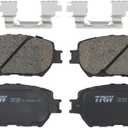 TRW Pro TRC0908 Disc Brake Pad Set For Toyota Camry 2002-2006, Front, And Other Applications