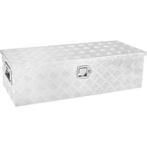 39 Inch Aluminum Truck Tool Box, Truck Bed Tool Box with Side Handle, Lock and 2 Keys, Tool Storage Box for Truck,Trailer,Pickup,RV,39"X13"X10",Silver