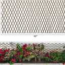 LANDGARDEN Expandable Garden Trellis Plant Support Willow Lattice Fence Panel for Climbing Plants Vine Ivy Rose Cucumbers Clematis