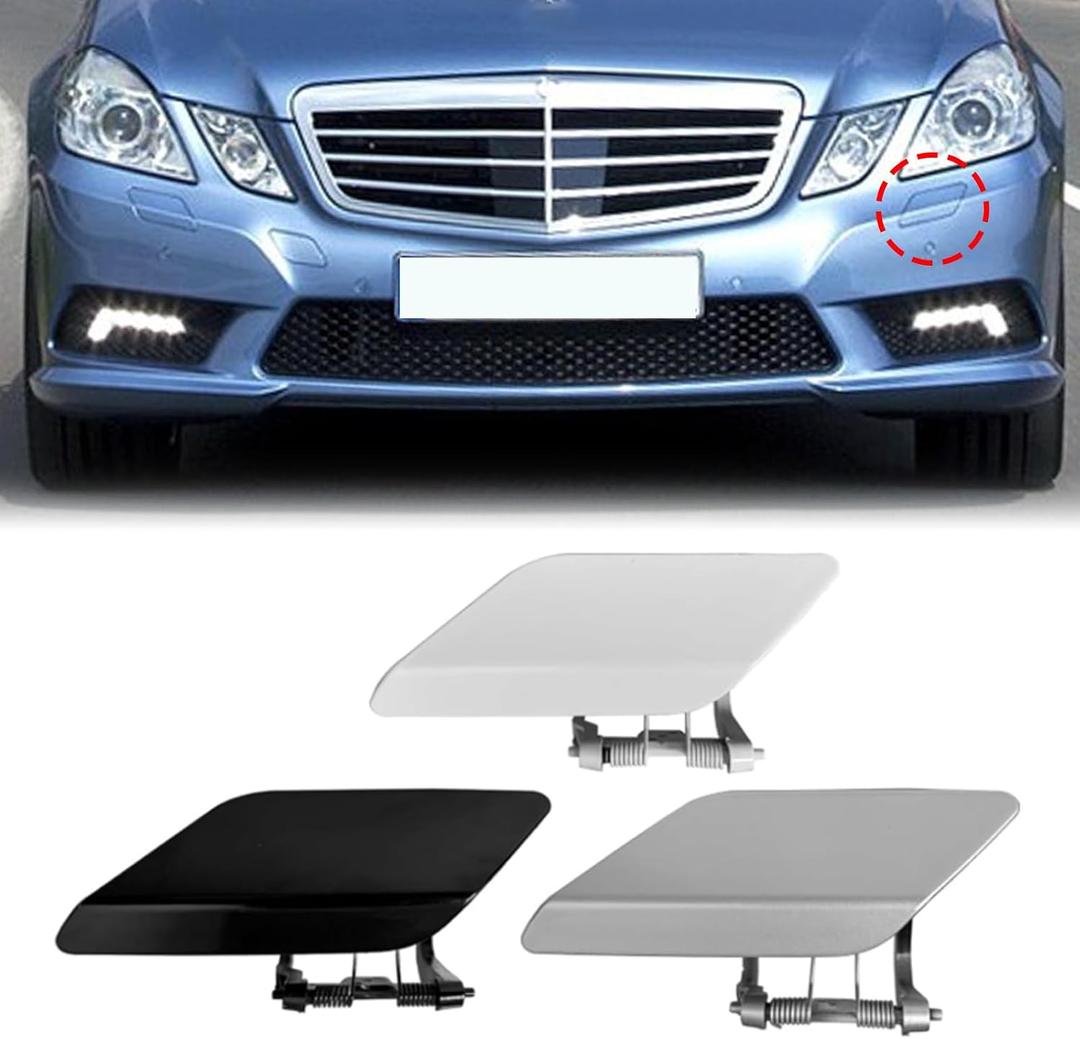 Front Headlight Washer Nozzle Cover for Mercedes Benz 2008-2013 | E-Class W212 E300 E350 E400 E550 2128600108 2128600208