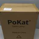 PoKat 23" Modern Ceramic Table Lamp Set of 2 for Living Room White Desk Lamps for Bedroom Farmhouse Bedside Nightstand Lamp House Warming Gifts New Home Decor End Table Lamps Gifts for Women Mom Beige