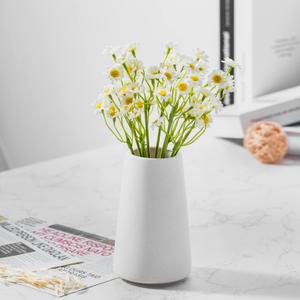 Mkono Fake Plants in Ceramic Pot, 11" Potted Artificial Plants for Home Decor Indoor Faux Green Leaf Plant with Modern White Planter for Desk Shelf Office Room Decoration (Pothos)