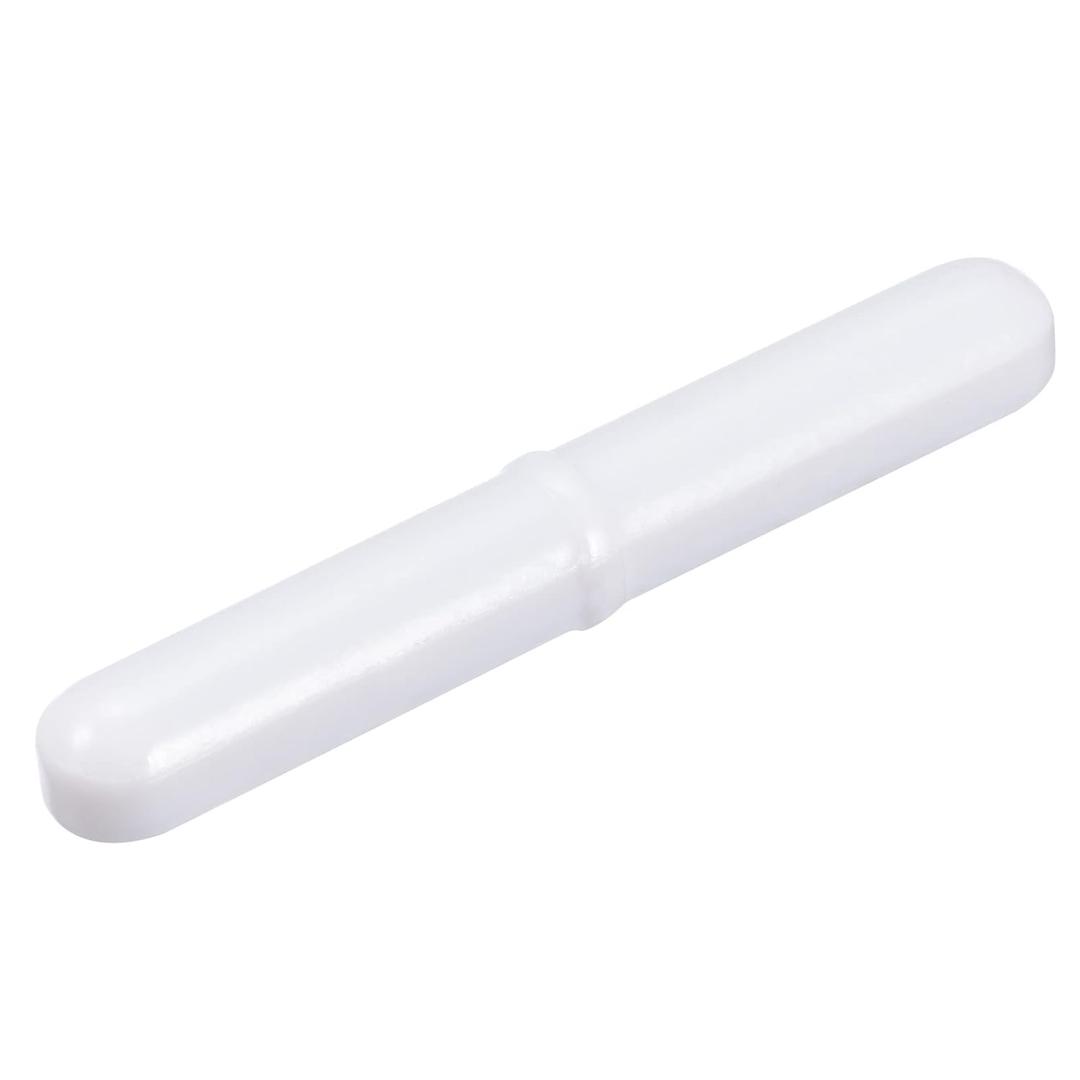 MECCANIXITY Magnetic Stirrer Mixer Stir Bar Rod 70mm(2.76") x10mm with Ring Shape Coating Magnet White for Laboratory