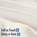 Cottington Lane Luxury Pleated Bed Skirt King Size 12 Inch Drop Split Corners, Hotel Luxury 1800 Ultra-Soft Tailored Drop Box Pleated Styling Dust Ruffle, Classic & Clean Look, Ivory