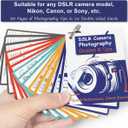 DSLR Cheat Sheet Photography Accessories Camera Accessories for Canon Nikon Sony Photography Gifts for Photographer Quick Reference Cards Guides Tips Settings Exposure Modes Composition And More 43in