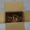 NIKKY HOME Gold Decorative Iron Plate Candle Holders Set of 2, Vintage Pillar Candlestick Stand Base Tray for LED & Wax Candles, Incense Cones, Spa, Weddings