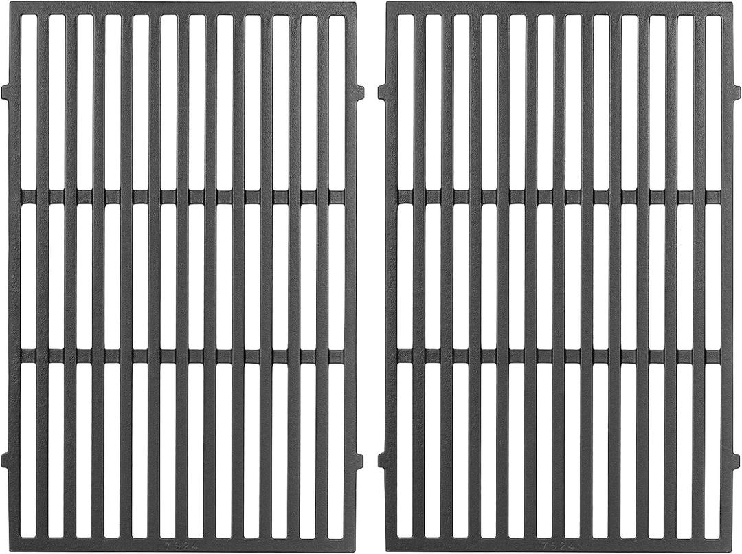 Spirit E310 7638 7639 Grill Grates for Weber Spirit E-310 300 Series E315 E320 E330 S310 S315 S320 S330 Gas Grill, 17.5" Cast Iron Cooking Grids, Replacement for Genesis Silver/Gold/Platinum B & C