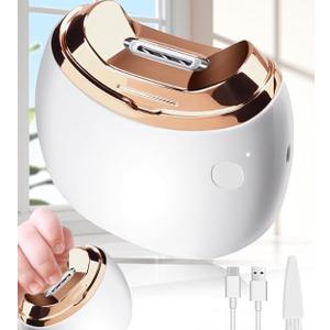 Electric Nail Clipper 2026 New 2-in-1 Automatic Trimmer Adjustable Speed, Built-in Storage USB Rechargeable Safe & Gentle for Babies, Kids and Adults