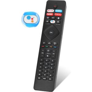 Voice Remote Control for phillips Voice TV Replacement. Universal Remote Control for Philip 4K UltraHD Smart Android TV with Google Assistant. for Philips 43" 50" 55" 65" 75" Class 5704 5504 5604 5806