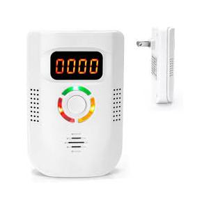 Carbon Monoxide Detectors Plug in Wall, CO Detector 100-250V AC Power Operated，Portable Travel Carbon Monoxide Alarm with LCD Display Sound Light Warning for Home/Hotel/RV