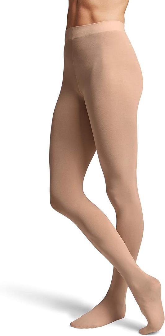 BLOCH Dance Girls Contour Soft Footed Tights (Medium)