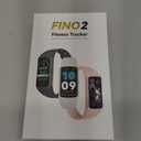 FITVII FINO 2 Slim Fitness Tracker, Smart Watch with Blood Oxygen, Sleep Monitor, 24/7 Heart Rate & Blood Pressure, IP68 Waterproof Health Activity Trackers with Calories Step Counter for Women Men (Black)