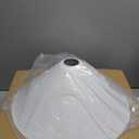 Lampshade 5" Top Diameter x 23" Bottom Diameter x 12" Slant Height with Washer (Spider) Attachment for Lamps with a Harp (Linen White)