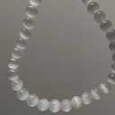 CHGCRAFT 67Pcs 6mm Natural Selenite Beads White Round Loose Gemstone Beads for Bracelet Jewelry Making DIY, 1 Strand 15.7Inch