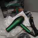 Pro Ionic Salon Hair Dryer,Xpoliman Blow Dryer,Powerful 2000 Watt with AC Motor,Quick Drying Hairdryers Diffuser Fast Dryer Lightweight Best Soft Touch Body -Green & Gold