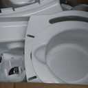 The First Years Super Pooper Potty Training Toilet Plus Potty Seat with Foot Rest White 2-in-1 Toddler Toilet Seat and Potty Chair