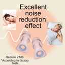 Elate Silicone Ear Plugs for Sleeping, 27dB Noise Reduction Reusable Earplugs, Soft Comfortable Ear Plugs for Snoring, Travel, Study, Concert, Swimming with Case - Pink