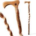 Brazos Wooden Walking Canes for Men and Women, Stable Walking Sticks for Seniors, Made in The USA, 37 Inch