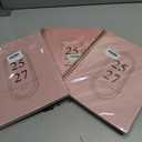 3 x 2026-2027 Monthly Planner, Jan 2026-June 2027, A4 (8.5" x 11"), 2 Year Monthly Planner, 24 month Calendar, Simple Calendar Planner Notebook Cardboard Cover, Suitable for Schools & Offices, Pink