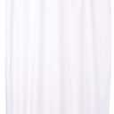 iDesign Solid Fabric Bathroom Shower Curtain - 72" x 72", White