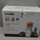 Juicer Machines, 2-in-1 Cold Press Juicer for Juice & Sorbet, suit for Vegetable and Fruit with 5-Inch Wide Chute, Powerful Masticating//High-Yield High Nutrients/Rev Mode/Easier Clean (Off-white)