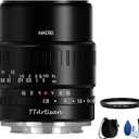 TTArtisan 40mm F2.8 APS-C Macro Lens 1:1 Magnification Manual Focus Camera Lens for Panasonic/Olympus M4/3 Camera G1 G85 GF1 GF9 GM1 GH2 GH5 EM10II EPL9 EPM1 EM10III (Micro Four Thirds Mount)