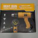 SEEKONE Heat Gun 1800W 122-120250- 650Fast Heating Heavy Duty Hot Air Gun Kit Variable Temperature Control Overheat Protection with 4 Nozzles for Crafts, Shrinking PVC, Stripping Paint(5.2FT)