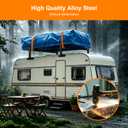 Trailer Ladder Rack, Adjustable Roof Rack for Open/Enclosed Trailers