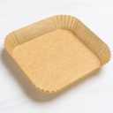 Air Fryer Paper Liners Square 100PCS  Non-Stick, Grease-Resistant, Food Grade Parchment Paper for Air Fryers, Ovens & Microwaves, Heat Resistant up to 450F