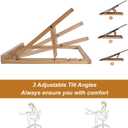 Tely Puzzle Board Stand, Portable Puzzle Holder with 3 Adjustable Tilt Angles, 18.89 x 13.38