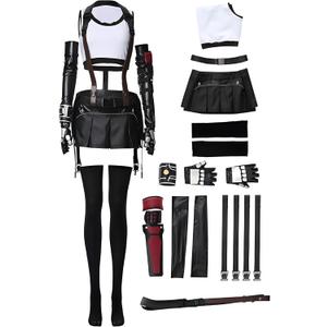 Womens Cosplay Costume Outfit Halloween Black Uniform (Medium)