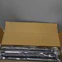 Double Shower Curtain Rod, Adjustable 28 to 76 Inches Wall Mounted Double Shower Rod Rustproof, Black Shower Curtain Pole for Bathroom, Laundry Room, Bathtub and more