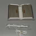 Foldable Doll Wardrobe Storage Box Compatible with Labubu Clothes with 10 Hangers & Rod - Stackable Organizer Cabinet for 15/17cm Doll Clothes with Dust-Resistant Cover and Display Shelf