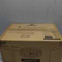 LEDIARY 20" Caged Ceiling Fan with Light and Remote, Low Profile Flush Mount Fandelier, Walnut Bladeless Enclosed Small Fan Lights Ceiling Fixtures, Rustic Farmhouse Style for Bedroom, Outdoor