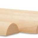 Split Wooden Dowel Rods 36-inch x 3/4-inch, Pack of 50 Unfinished for Slatted Wood Panel Crafts & DIY Accent Wall, by Woodpeckers