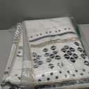 BESTSWEETIE 5x7 Area Rugs for Living Room Washable Moroccan Farmhouse Neutral Geometric Low Pile Non-Slip Soft Print Pattern Rug for Bedroom Kitchen Dining Room Entryway Black/Brown