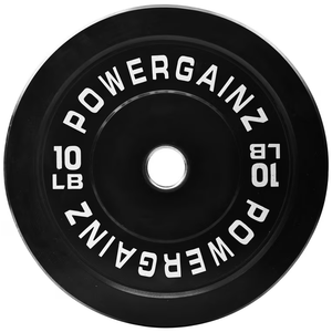 Powergainz Weight Plates with Steel Hub, 10LB, Pair, Black, Set of 2