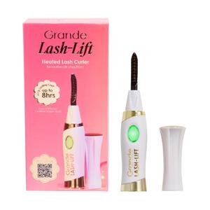 Grande Cosmetics LASH-LIFT Heated Lash Curler, Rechargeable and Travel Friendly, 2 Heat Settings, White