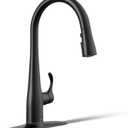 KOHLER K-597-BL Simplice Kitchen Faucet, Matte Black