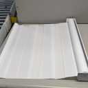 Grandekor No Drill Zebra Blinds for Windows,Cordless Zebra Shades Dual Layer, Pull Down Roller Shades Free-Stop,Custom Sizes,Textured White,Easy to Install for Home, Office, Bedroom, White 