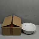 Clay Soup Pot with Lid - Ceramic Cookware Stockpot for Rice, White, 1.9 Quart