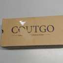 Coutgo Satin Kitten Low Heels with Bow Closed Pointed Toe Short Pumps Dress Wedding Party Shoes (8.5, White)