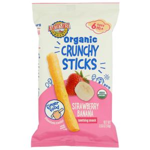 EARTHS BEST Organic Strawberry Banana Crunchy Sticks, 0.56 OZ Pack of 5 By 27 AUG 2026