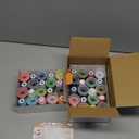 New brothreads 40 Colors 100% Polyester Machine Embroidery Thread 550yd with Thread Nets - Compatible for Home-Based Embroidery Sewing Machine