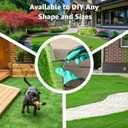 Artificial Grass Turf Indoor Outdoor, 5ft x 8ft Realistic Synthetic Fake Grass Turf Rug for Patio Balcony Lawn Landscape Decoration, Replacement Artificial Dog Grass Mat with Drainage Holes