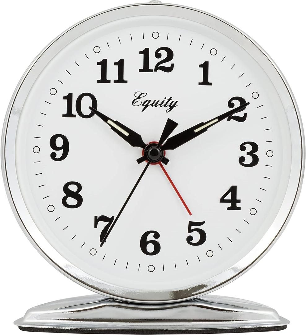 Equity 24014 Wind-Up Loud Bell Metal Alarm Clock Pack of 1