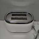 MELLERHOME Retro Toaster 2 Slice, 7 Browning Levels, 3 Functions (Reheat, Defrost, Cancel), Removable Crumb Tray, Under Base Cord Storage, White Toaster Kitchen Appliances